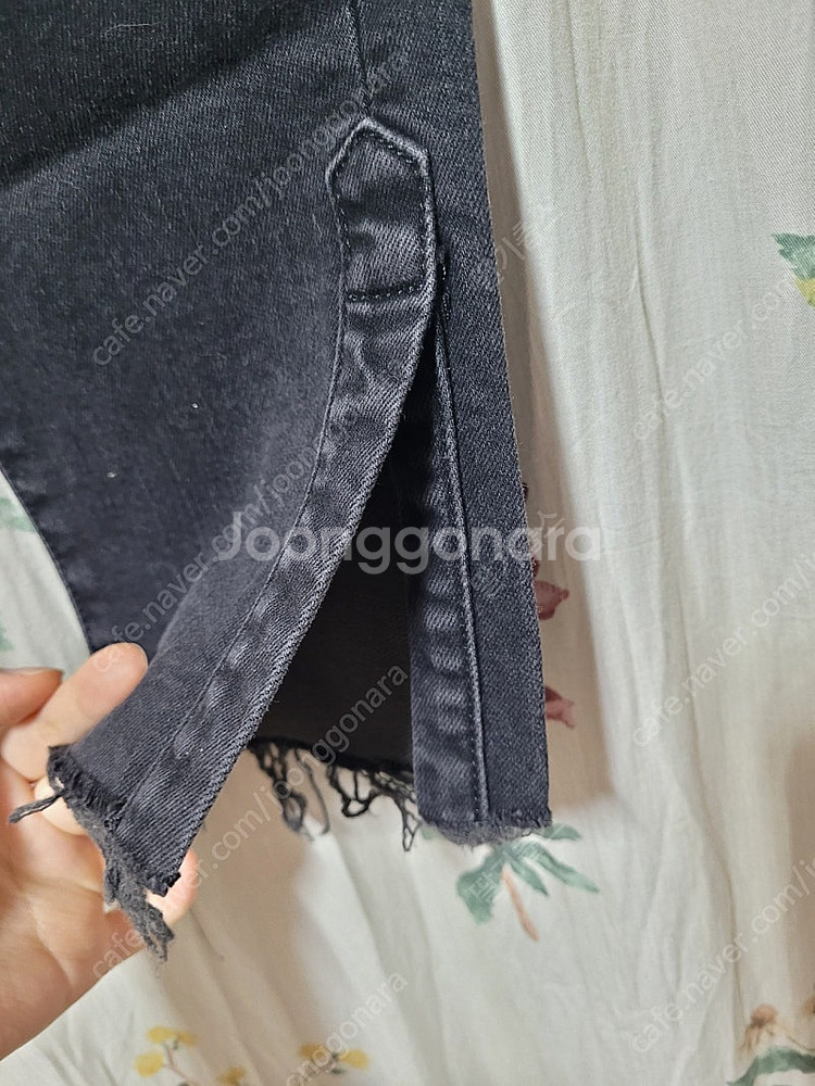 약기모 흑청바지 키작녀바지--2