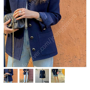 아뜰리에 드 쎄모먼 트위드 자켓 38 Asela tweed jacket