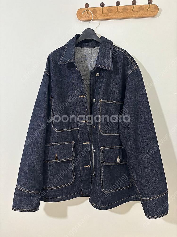 커믈리진 카라 논페이드 생지 오버 데님--0