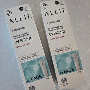 Allie 뷰티 페이셜 젤 선크림 새상품 2개 일괄판매