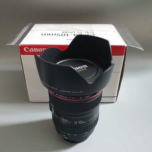 캐논 EF 24-105mm F4 IS USM L 렌즈+박스 파우치 렌즈 후드