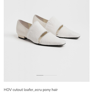 피에톤/ HOV cutout loafer_ecru pony hair/ 37사이즈