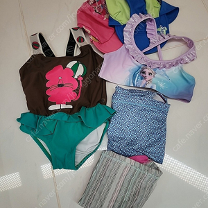 여아 여자 아이 수영복 포함 6가지 일괄(라미떼두두 외 브랜드제품)