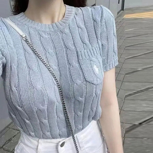 폴로 반팔니트 페일블루 XS