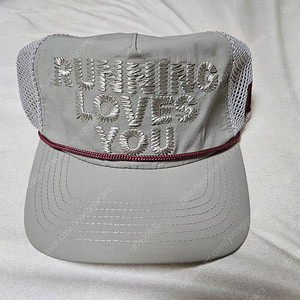 알렉스조노 Alex Zono Running Loves You 실버 러닝캡 SATISFY