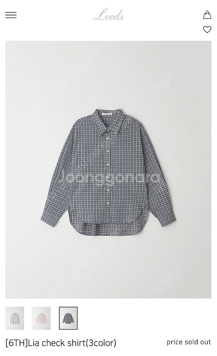 더위시 리즈 Lia check shirt(리아체크셔츠)--1