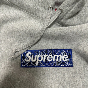 [L]19fw 슈프림 반다나 후드 그레이