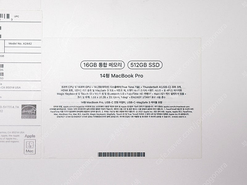 맥북프로 m1pro 14인치 16gb 512Gb 팝니다--2