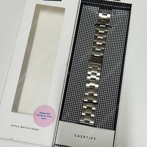 케이스티파이 애플워치 3-링크 메탈 스트랩(실버)(38/40/41mm)
