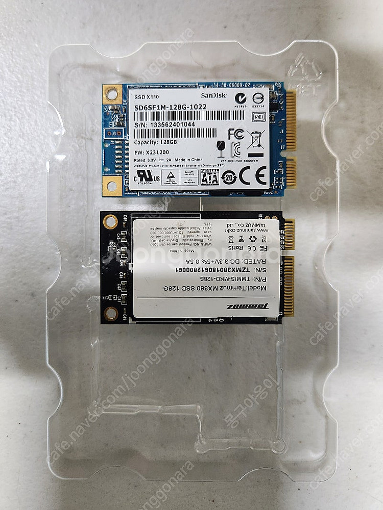 mSATA SSD 128gb 2EA 2만원--1