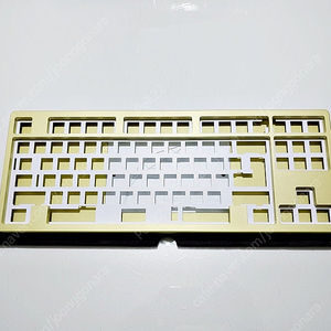 Foxlab Leaf80 TKL (리프80) 옐로우색상 풀알루 커스텀 키보드 팝니다