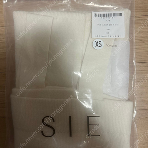 시에 sie 아르 스퀘어 슬리브리스 크림 xs