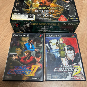 PS2건서바이버건콘박스,타임크라이시스2,3,4,PSONE 박스셋, 소프트들 ( 사이드라벨완비), 하이퍼킨케이블. 건콘등등