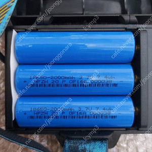 충전식 헤드랜턴 새제품 배터리 6000 mah 수량 3개