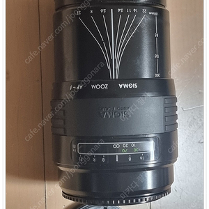시그마 ZOOM AF-β 60-200mm F4-5.6 Φ52 MACRO 미놀타용 렌즈 팝니다 (소니 알파 마운트 코니카)