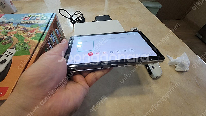 닌텐도 동물의숲 oled 에디션 팝니다--3