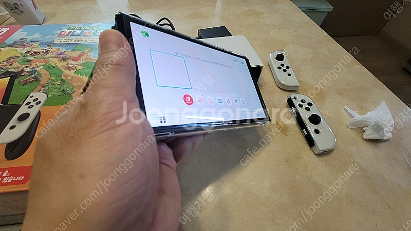 닌텐도 동물의숲 oled 에디션 팝니다--4