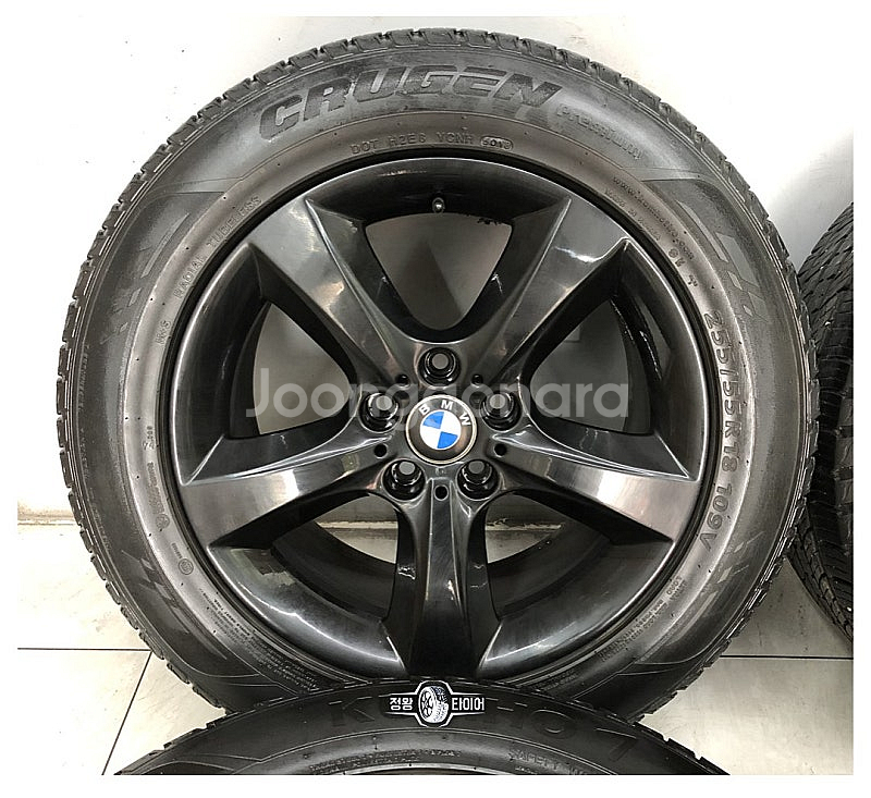 BMW X5 F바디 18인치 흠집없는 블랙 휠타이어 2...--6