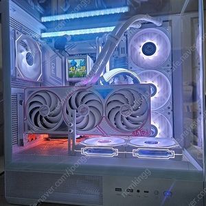 9800x3d 리안리 감성 화이트 반본체