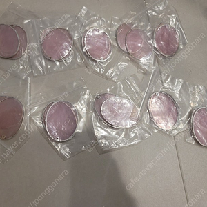 50mm 핑크 타원형 자개펜던트