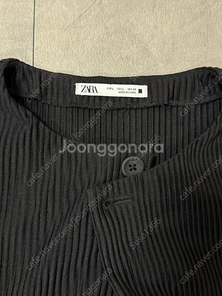 자라 라운드 플리츠 자켓 L--3