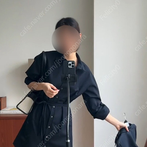 시에 SIE 세느 셔츠 미니 드레스 (네이비)