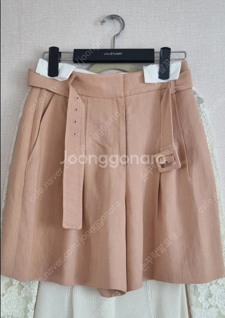질스튜어트뉴욕 린넨 블렌드 반바지--0