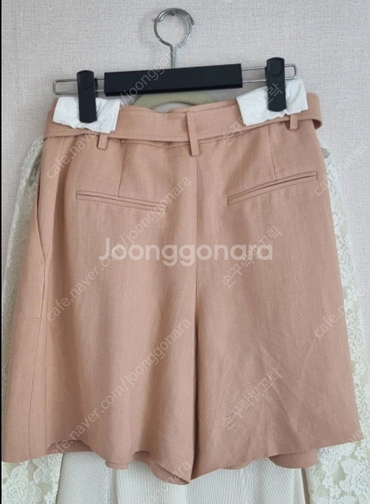 질스튜어트뉴욕 린넨 블렌드 반바지--1