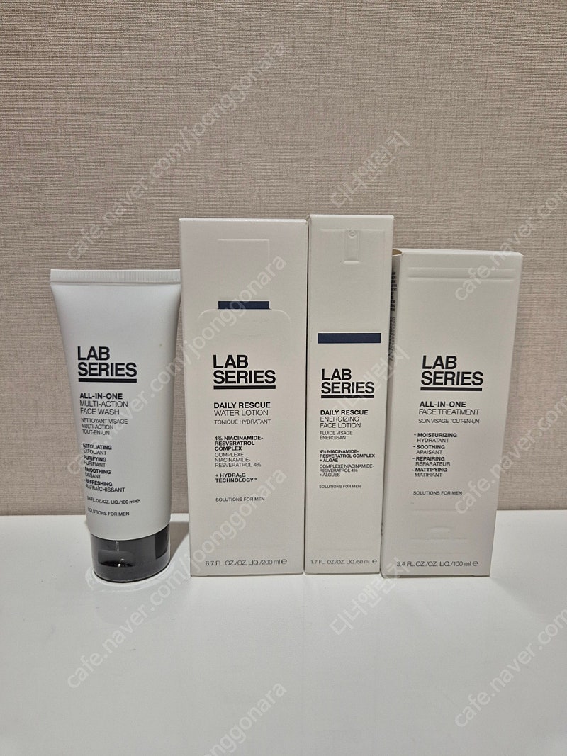 새상품 / 랩 시리즈 올인원 페이스 워시, 워터 로션 파란 스킨, 데일리 레스큐 페이스 로션, 올인원 트리트먼트