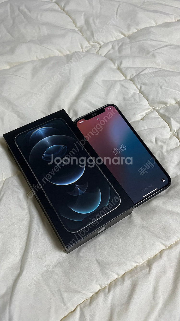 아이폰 12 pro 실버 128G 배터리 76%--0