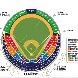 5.6(화) 두산 vs LG 1루 외야지정석 2~4연석 / 3루 외야지정 단석