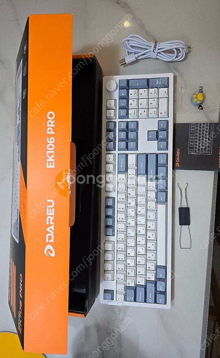 다얼유 EK106 PRO 키보드 (저소음 머스타드 축)...--0