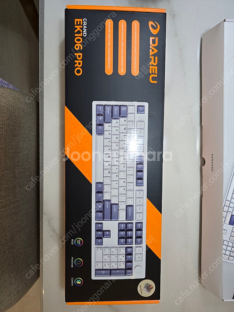 다얼유 EK106 PRO 키보드 (저소음 머스타드 축)...--1
