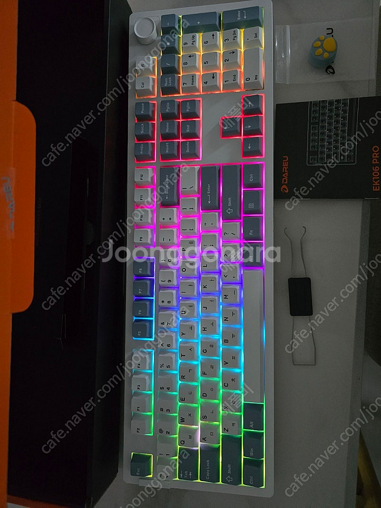 다얼유 EK106 PRO 키보드 (저소음 머스타드 축)...--3