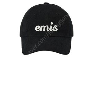 emis 아플리케 볼캡 블랙 새상품