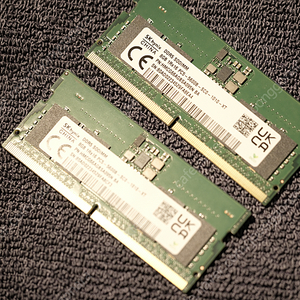 하이닉스 DDR5 SODIMM 노트북용 5600 8gb 두개 팝니다. (16gb구성)