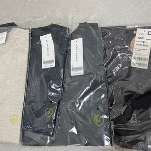 [지오다노] 여성 05325518 라운드 이너 무지 컬러 반팔 325518 새상품3장 M사이즈 + 탑텐 오가닉 코튼 크루넥 반팔 티 새상품 100사이즈 1장 새상품