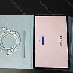 갤럭시탭S10 플러스 5G 256G 문스톤그레이 + 북커버 케이스(블루) 판매합니다.