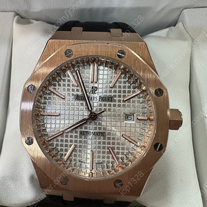 오데마피게 로얄오크 러버밴드 화이트판 40MM