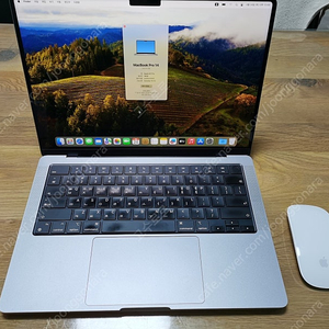맥북 프로 14 m1 16GB 512GB + 애플 마우스