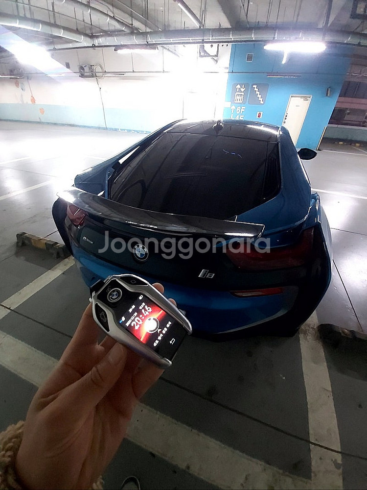 BMW i8 2016년식 디스플레이 LCD 키 개조 리...--5