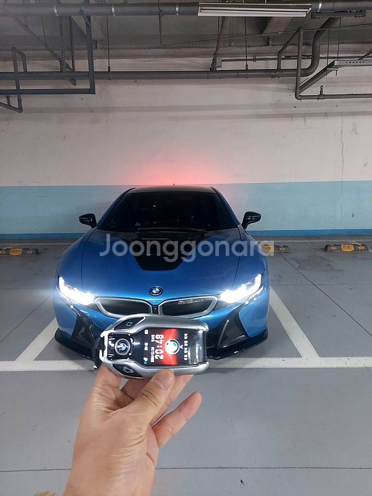 BMW i8 2016년식 디스플레이 LCD 키 개조 리...--7