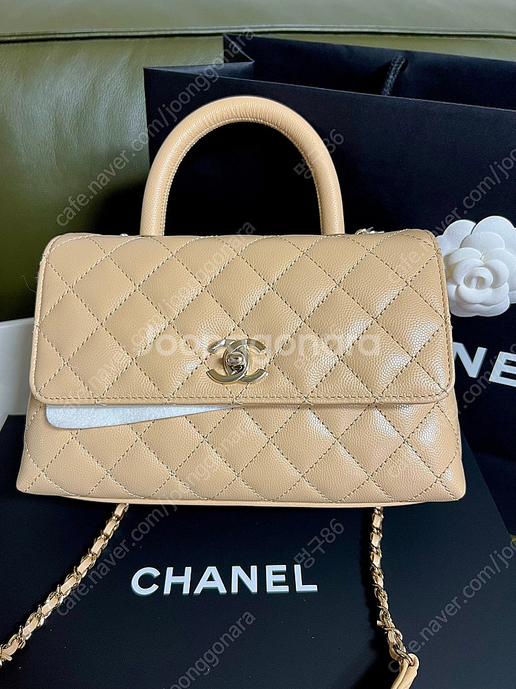 [초S급]샤넬 코코핸들 베이지(스몰)--0