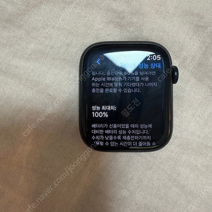 애플워치8 45mm 알루미늄 미드나이트 팝니다