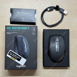 로지텍 MX Anywhere 3 마우스 (저소음 스위치, 마우스 피트 신품 교체)