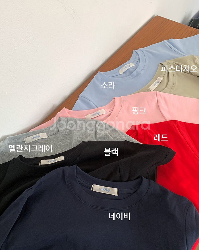 아이링마켓 제작 숏치즈티셔츠 그레이 화이트 블랙 일괄판...--0