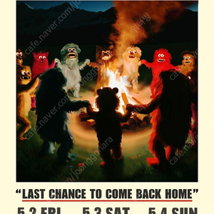 2025 검정치마 단독 공연 ＂LAST CHANCE TO COME BACK HOME＂5/10(토) 2연석 스탠딩 중앙 앞쪽 양도합니다.