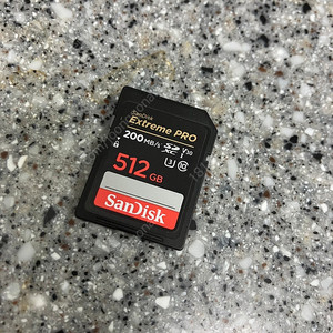 샌디스크 익스트림프로 sd카드 512GB 거의새것 팝니다. 택포