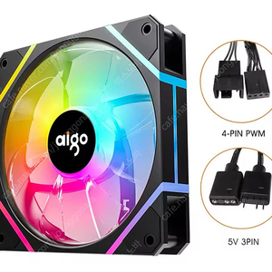 미사용 신품 120미리 ARGB LED 쿨링팬과 컨트롤러 판매합니다.