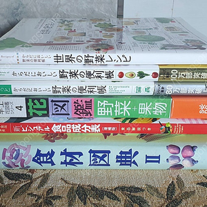 식재도감 야채 과일도감 채소레시피 외 여러권(일본원서)
